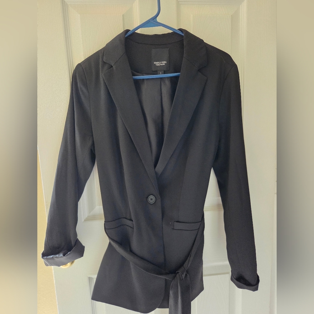 Simply Vera Vera Wang Charcoal Blazer